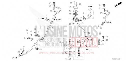 REAR BRAKE MASTER CYLINDER XL750P de 2023
